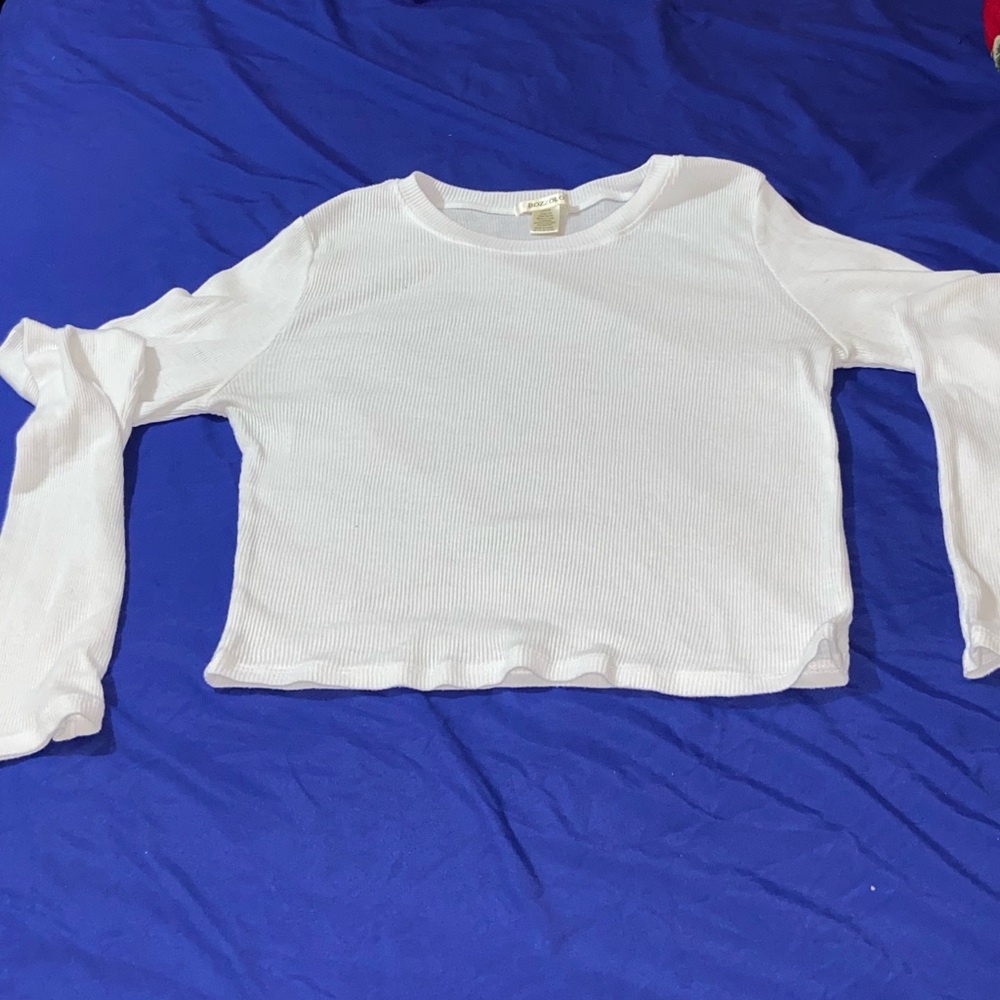 long sleeve crop top